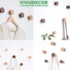 Móc gỗ dán tường siêu chịu lực - Móc treo tường VIVUDECOR MT09