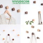 Móc gỗ dán tường siêu chịu lực – Móc treo tường VIVUDECOR MT09