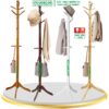 Cây treo quần áo gỗ tự nhiên 9 nhánh