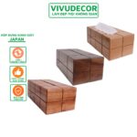 Hộp đựng khăn giấy gỗ tự nhiên – Hộp đựng khăn giấy VIVUDECOR HK01