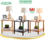 Kệ Đầu Giường Gỗ Tự Nhiên – Kệ đầu giường VIVUDECOR KD01