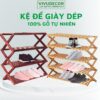 Kệ giày gỗ tự nhiên - Kệ để giày dép VIVUDECOR