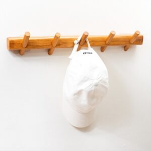 Móc treo quần áo gỗ tự nhiên - Màu Sồi - 40cm-5 móc