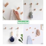 Móc treo tường bằng gỗ – Móc treo tường VIVUDECOR MT01