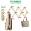 Móc treo tường bằng gỗ - Móc treo tường VIVUDECOR 10 nhánh