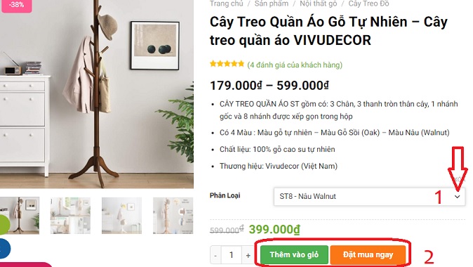 cách mua hàng tại vivudecor