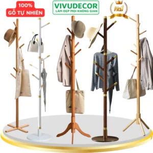Cây Treo Quần Áo Gỗ Tự Nhiên - Cây treo quần áo VIVUDECOR